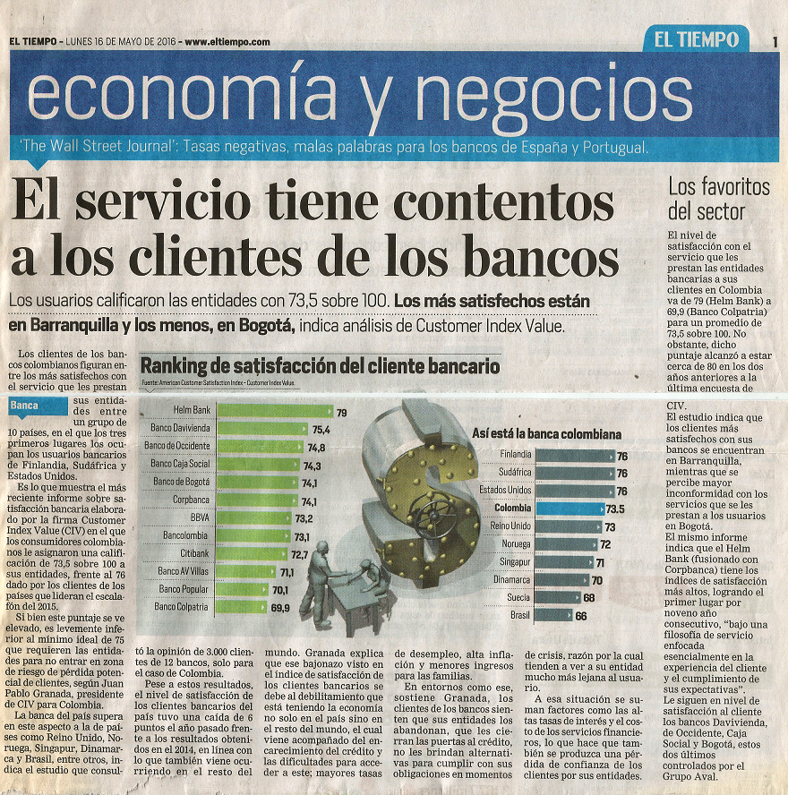 El servicio tiene contentos a los clientes de los bancos