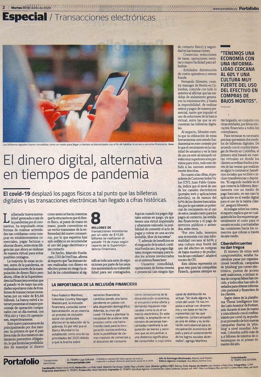 El dinero digital, alternativa en tiempos de pandemia