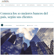 Conozca los 10 mejores bancos del país, según sus clientes